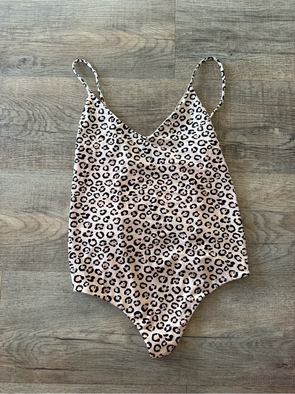 Cheetah Acacia one piece with cutouts in the back